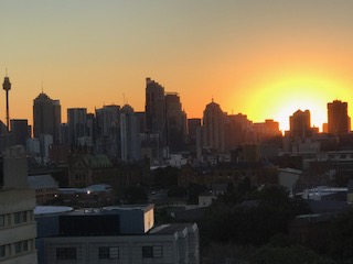 Sunrise from gk room